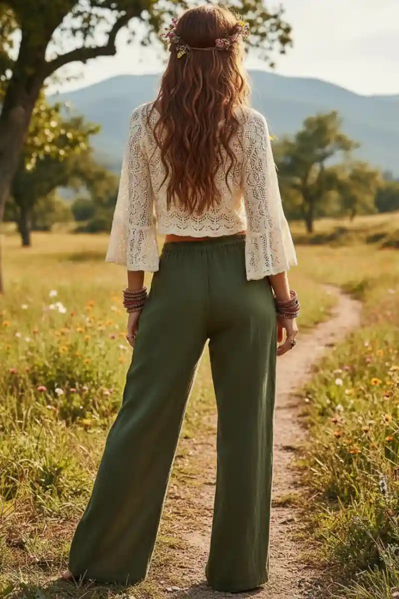 Ethnic Print Bohemian Long Pant