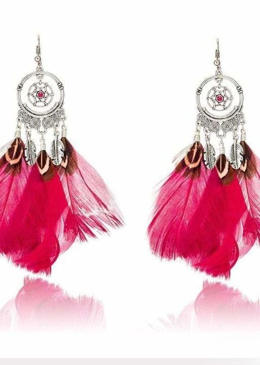 Feather Boho Earrings