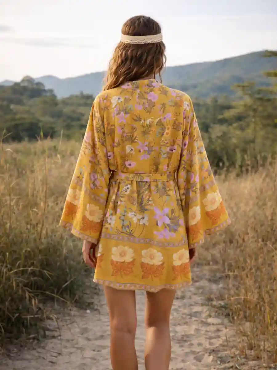 Floral Kimono Dress