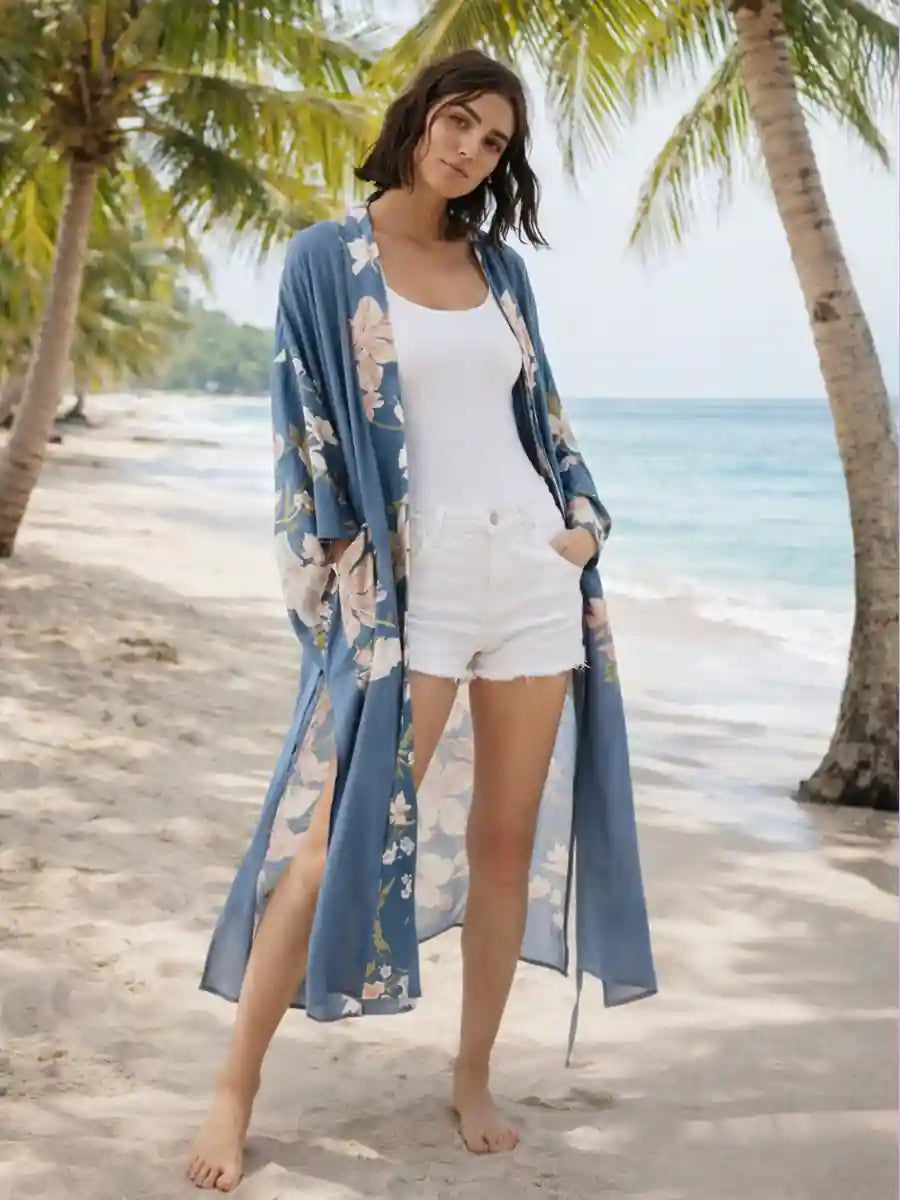 Floral Maxi Kimono