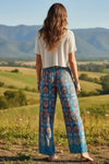 Floral Print Long Boho Pant
