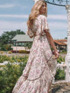 Flowy Boho Maxi Dress with Sleeves
