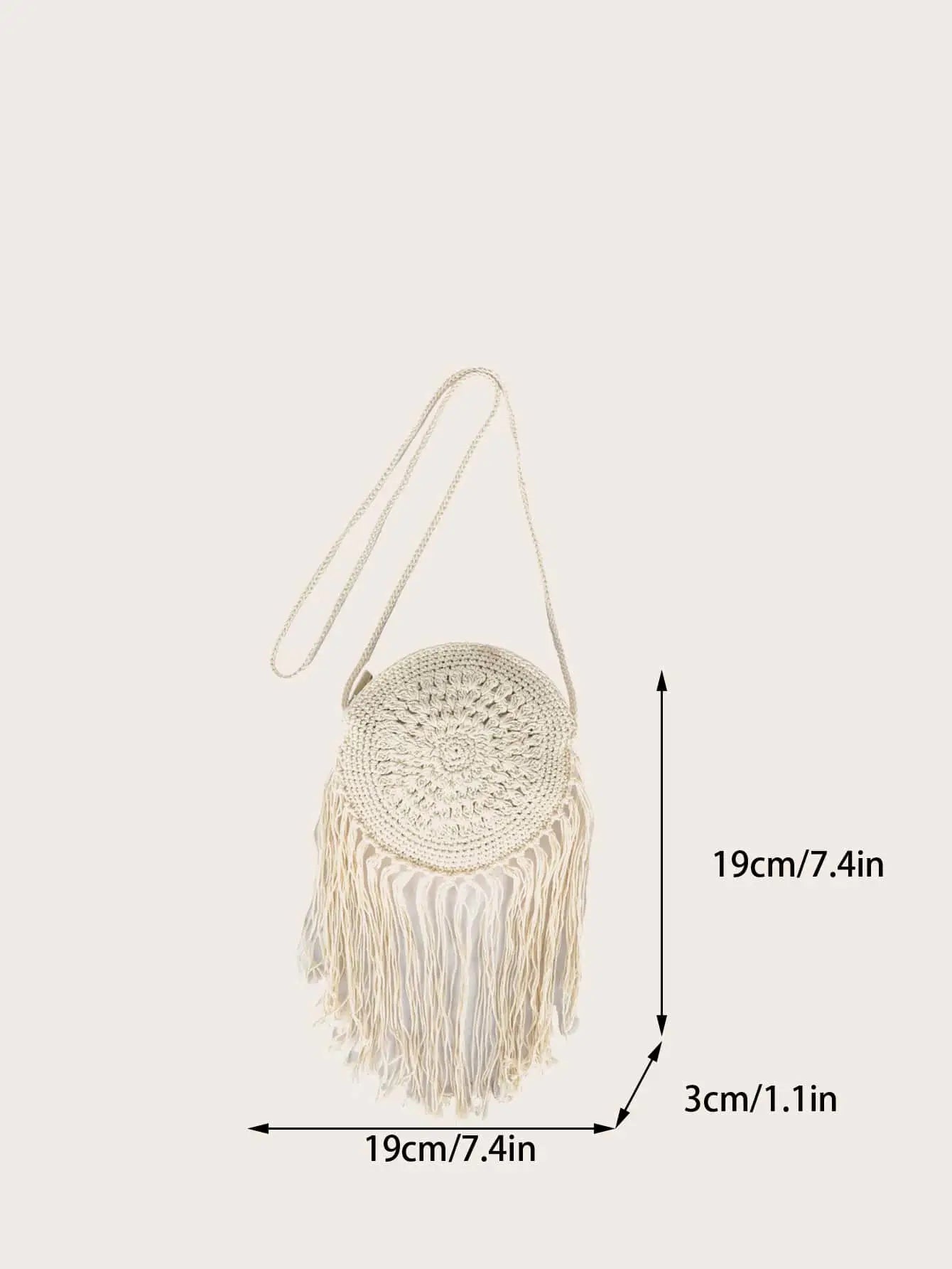 Fringe Crochet Boho Bag
