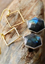 Gold Beaded Boho Earrings