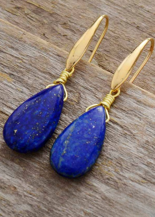 Gold Boho Beaded Earrings