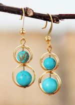Gold Boho Dangle Earrings