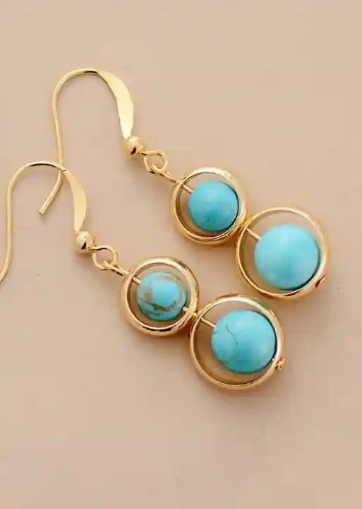 Gold Boho Dangle Earrings