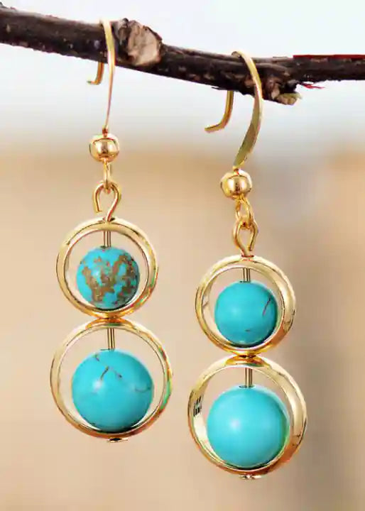 Gold Boho Dangle Earrings