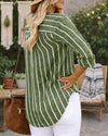 Green Boho Blouse for Women