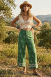 Green Boho Hippie Pant