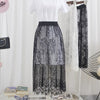 Transparent Long Boho Skirt