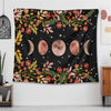 Black Hippie Boho Tapestry