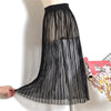 Transparent Long Boho Skirt