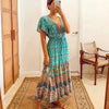 Turquoise Boho Maxi Dress