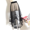 Transparent Long Boho Skirt