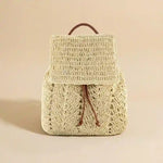 Handwoven Straw Backpack