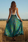 High Waist Loose Boho Long Skirt