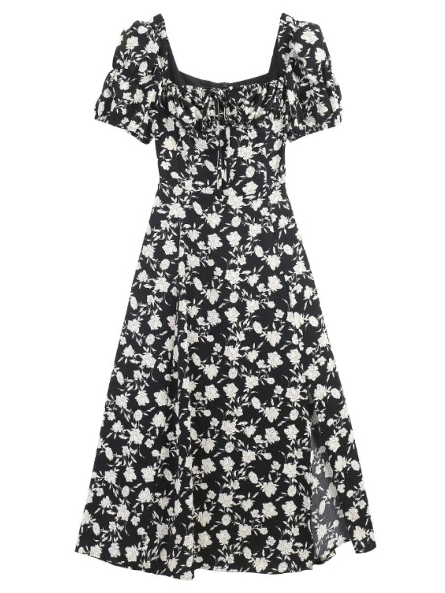 Hippie Bohemian Floral Midi Dress