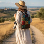 Hippie Leather Backpack Boho