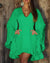Hippie Mini Boho Dress with ruffles