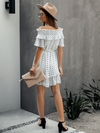 Hippie Polka Dots White Mini Dress