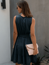 Italian Boho Dress in Dark Blue