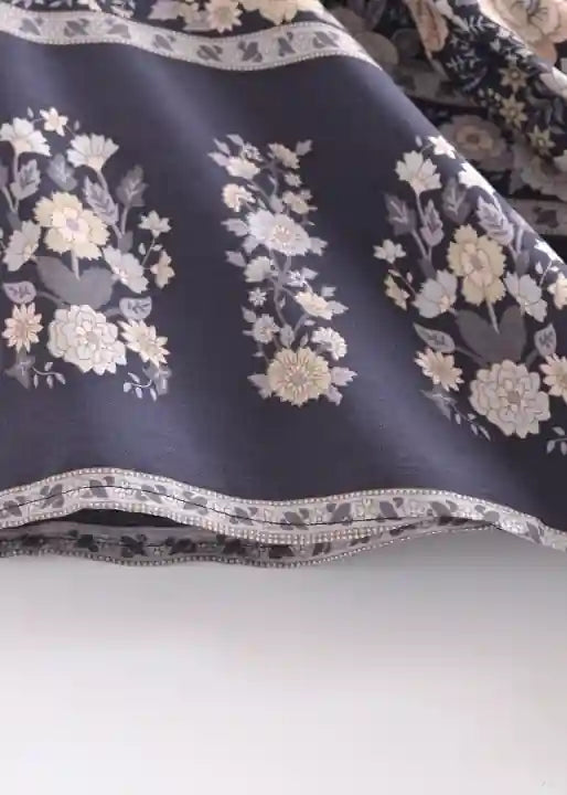 Kimono Boho Chic Purple Floral