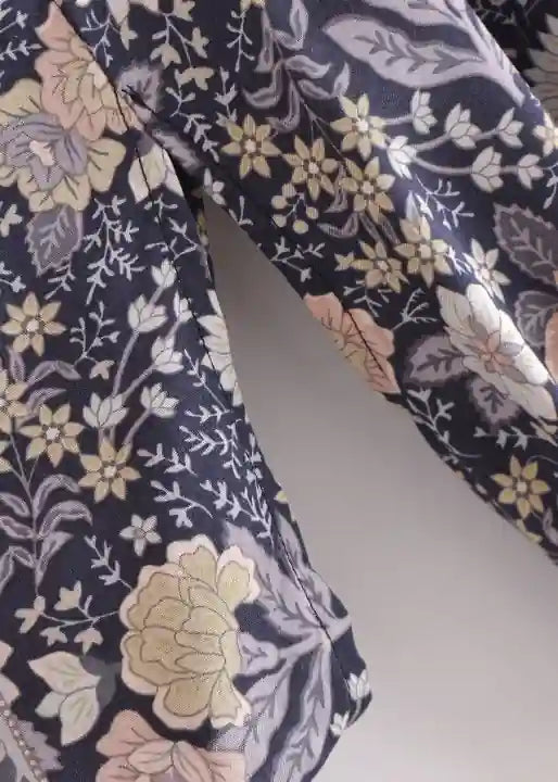 Kimono Boho Chic Purple Floral