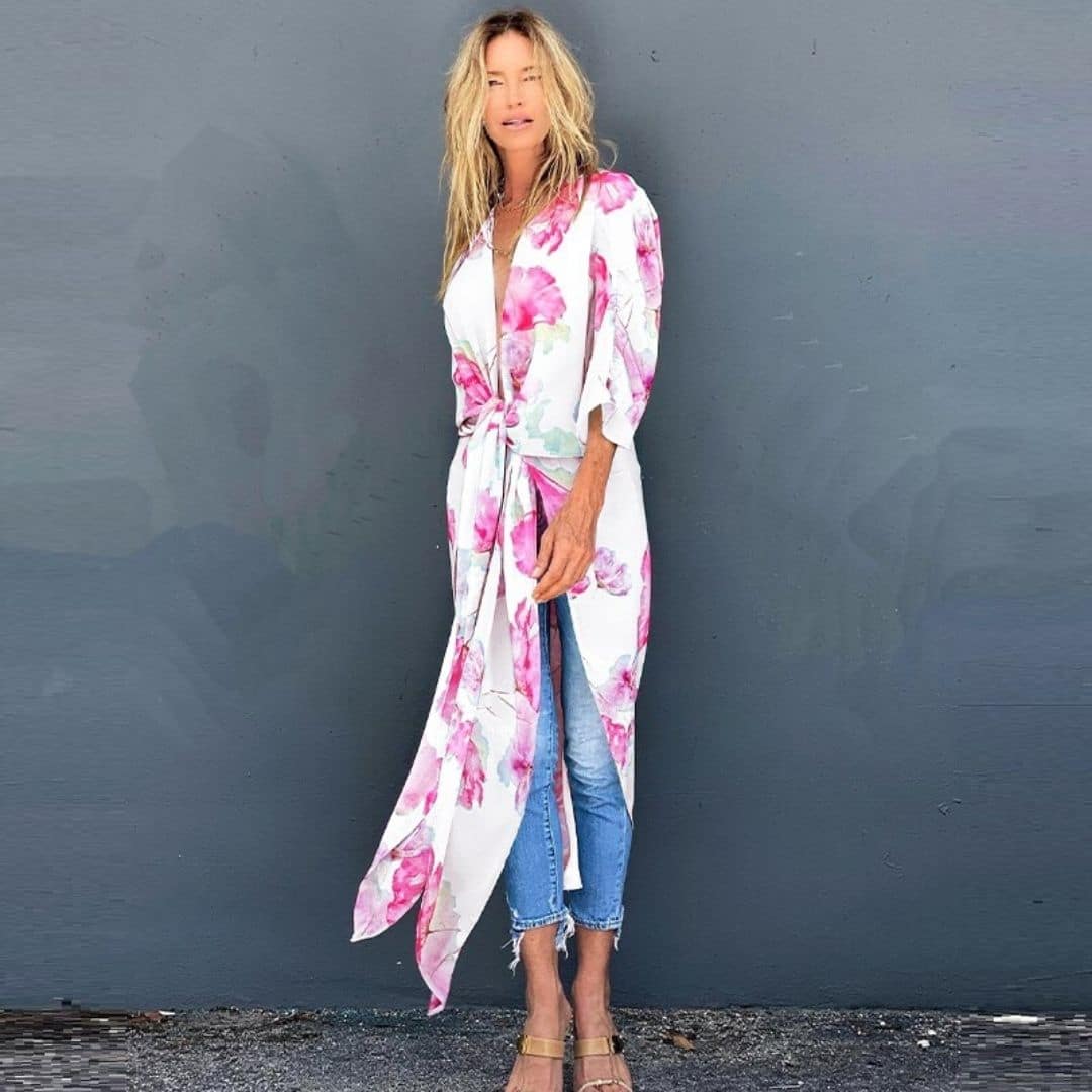 Woman Beach Kimono Cover Up