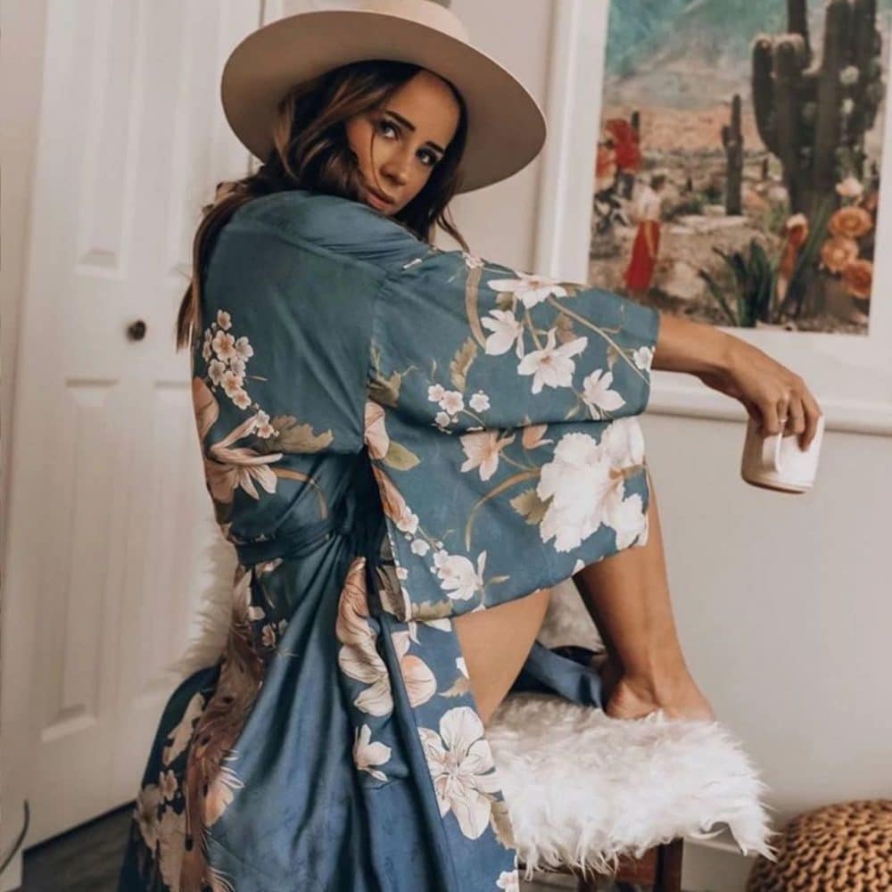 Floral Maxi Kimono