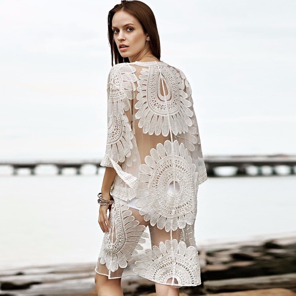 White Lace Kimono