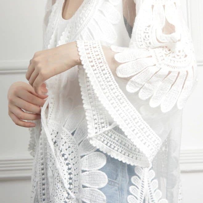 White Lace Kimono
