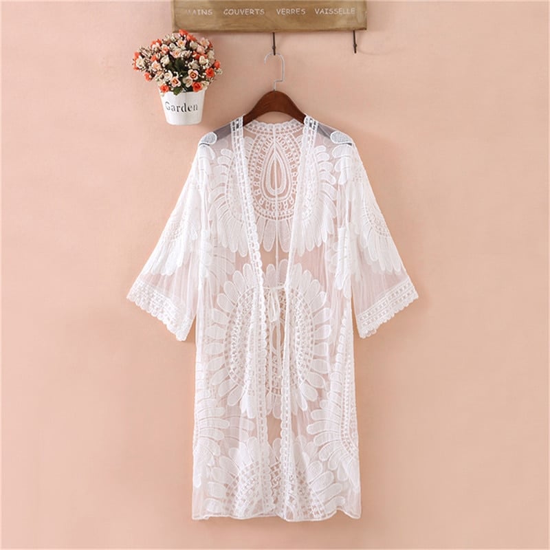 White Lace Kimono