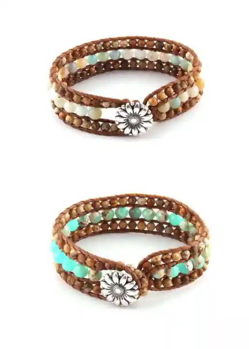 Leather Wrap Boho Bracelet