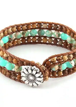Leather Wrap Boho Bracelet