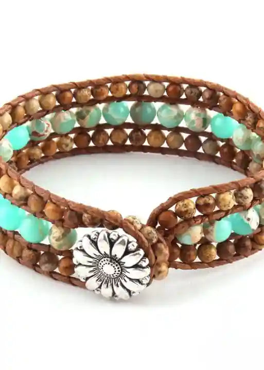 Leather Wrap Boho Bracelet