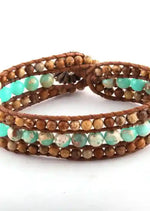 Leather Wrap Boho Bracelet