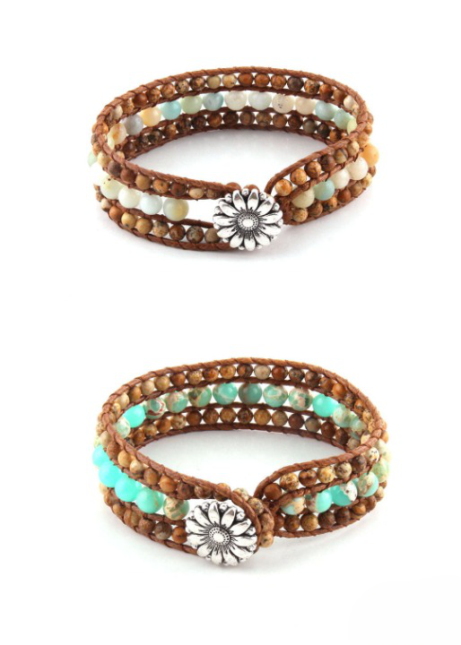 Leather Wrap Boho Bracelet