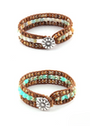 Leather Wrap Boho Bracelet