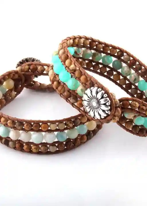 Leather Wrap Boho Bracelet