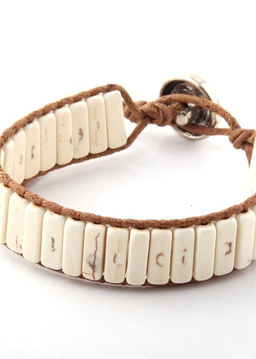 Leather Wrap Boho Style Bracelet