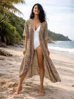 Leopard Kimono Cover up