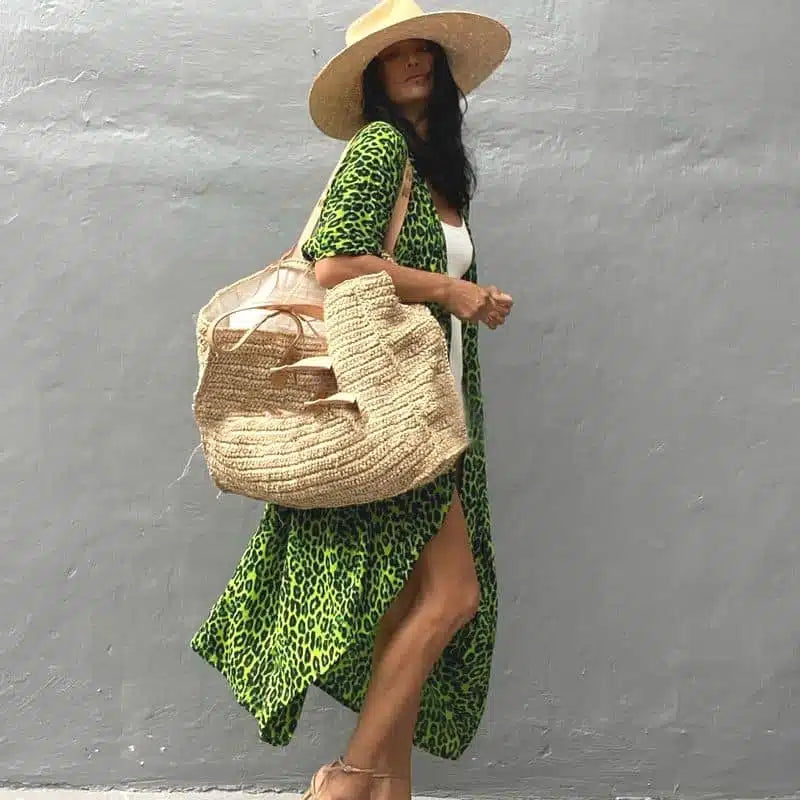 Leopard Kimono Cover up