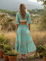 Light Green Boho Dress