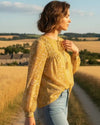 Lightweight Mustard Bohemian Blouse