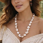 Long Boho Pearl Necklaces