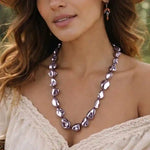 Long Boho Pearl Necklaces