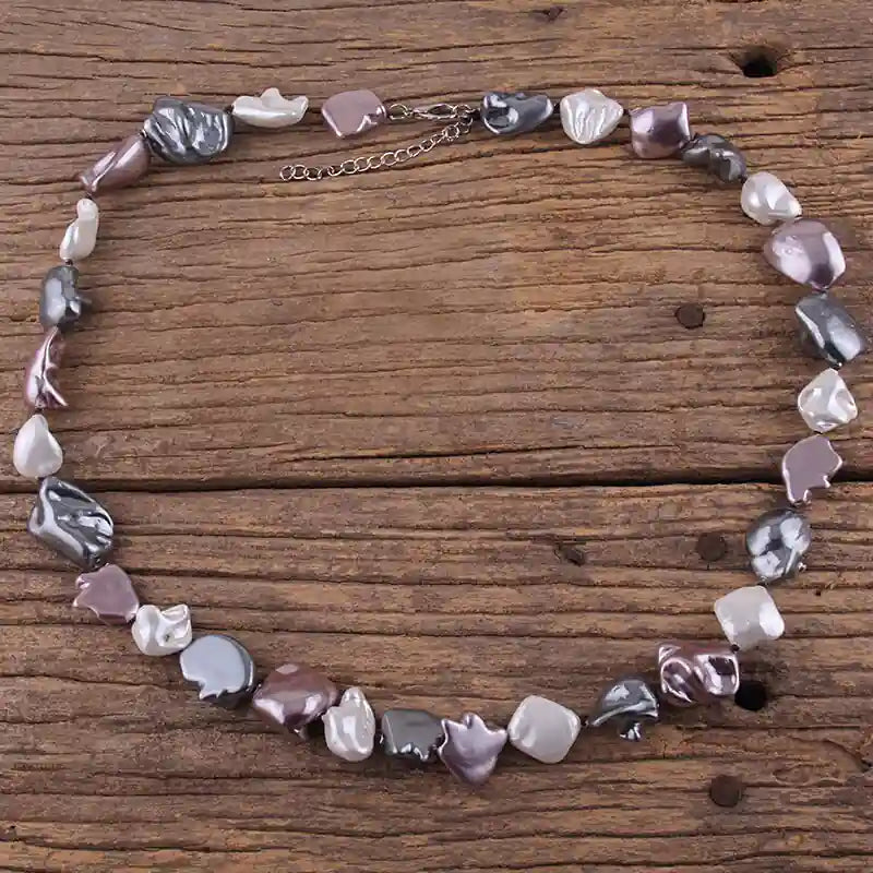 Long Boho Pearl Necklaces