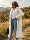 Long Boho Teddy Coat