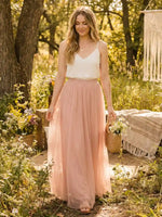 Long Boho Tulle Dress